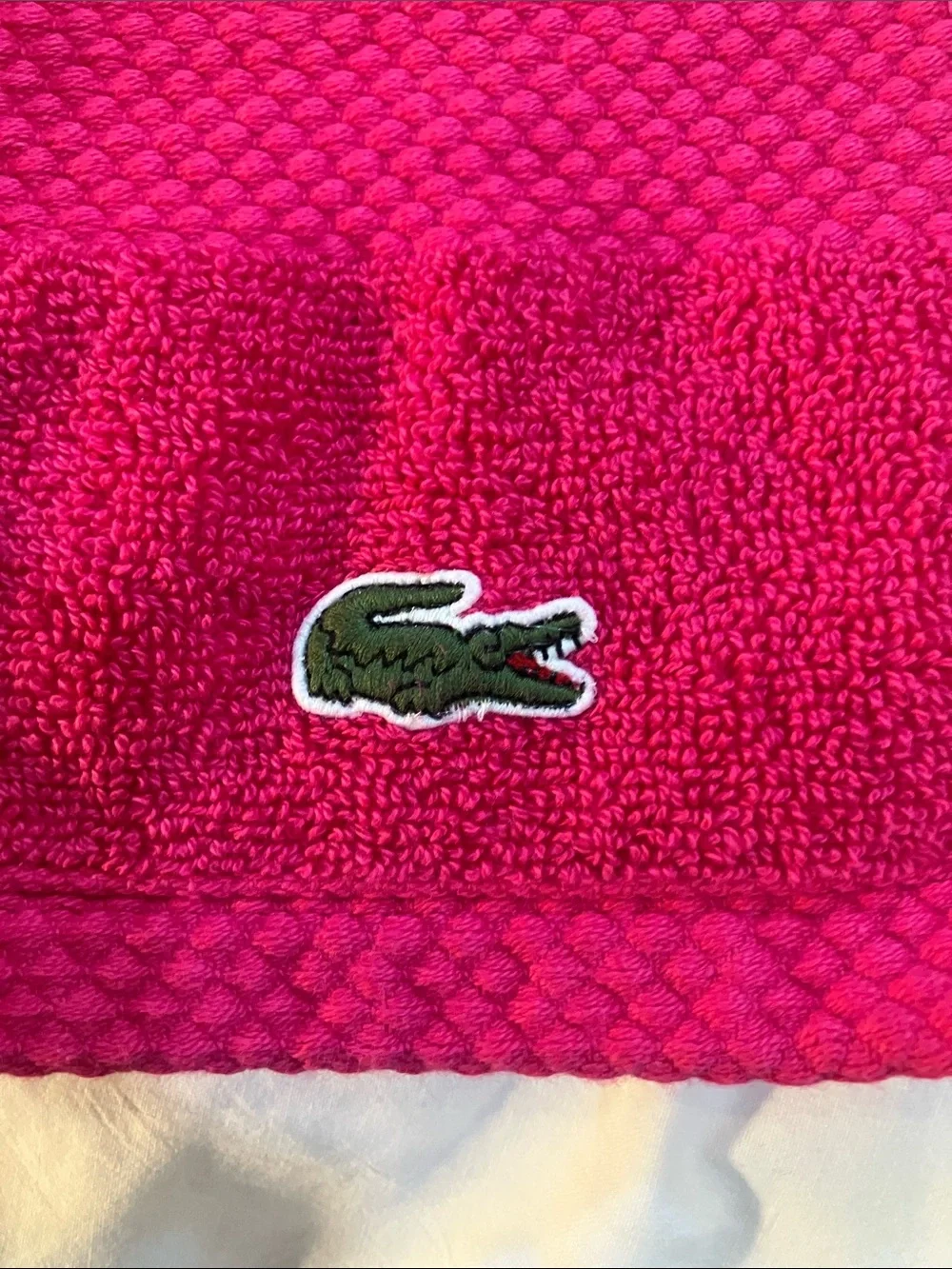Magenta Lacoste Cotton Hand Towel - set of 2